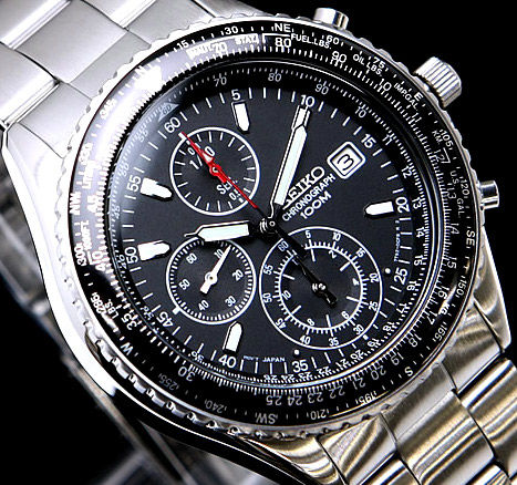 Seiko Flightmaster Pilot - Slide Rule Chronograph - New - - Catawi