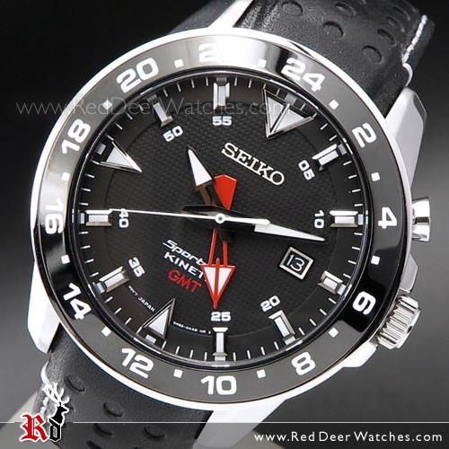 BUY Seiko Sportura Kinetic Automatic Sapphire GMT Mens Watch .