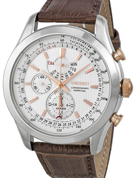 Seiko Chronograph, Alarm Watch with Perpetual Calendar and 44.6mm .