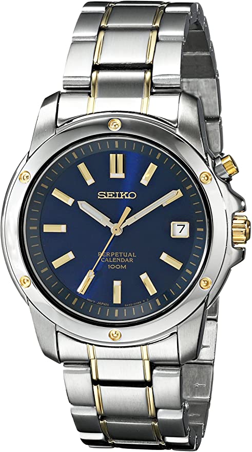 Amazon.com: Seiko Men's SNQ010 Perpetual Calendar Watch: Seiko .