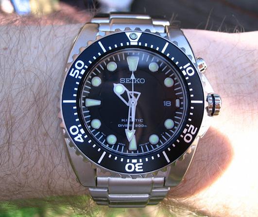 Seiko SKA371 Kinetic More Accurate Quartz Dive Watch | Men Watches .