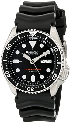 Amazon.com: Seiko SKX007J1 Analog Japanese-Automatic Black Rubber .