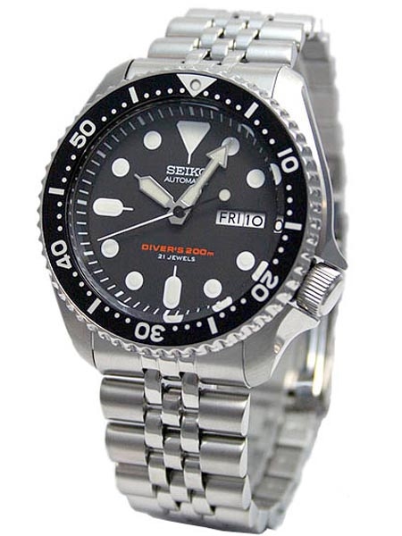 Seiko Automatic Dive Watch with Stainless Steel Bracelet #SKX007