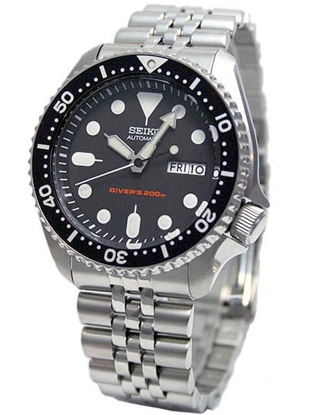 Seiko Automatic Dive Watch with Stainless Steel Bracelet #SKX007