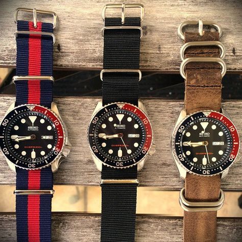 Seiko "Pepsi Diver" SKX009 | Vintage watches, Seiko skx009, Sei