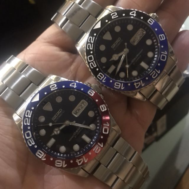 Seiko skx031 gmt mod, Men's Fashion, Watches on Carouse