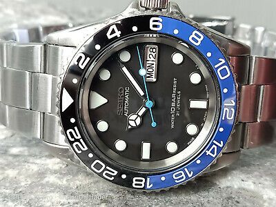 STUNNING BATMAN SUB SEIKO DIVER 7S26-0040 SKX031 10 BAR AUTOMATIC .