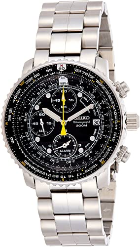 Amazon.com: Seiko Men's SNA411 Flight Alarm Chronograph Watch .