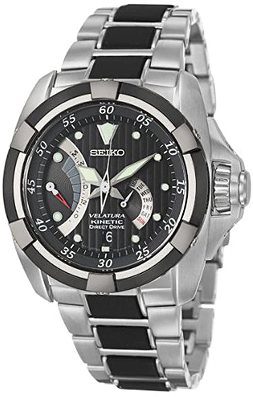 Amazon.com: Seiko Velatura Men's Kinetic Watch SRH005: Seiko: Watch