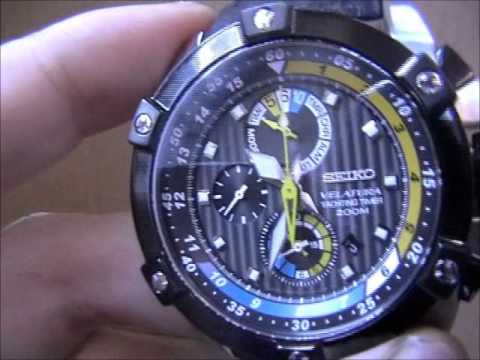 Seiko Yachting Timer Titanium Velatura SPC049P1 - YouTu