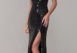 Sequin Corset-Back Long Prom Dress - PromGi