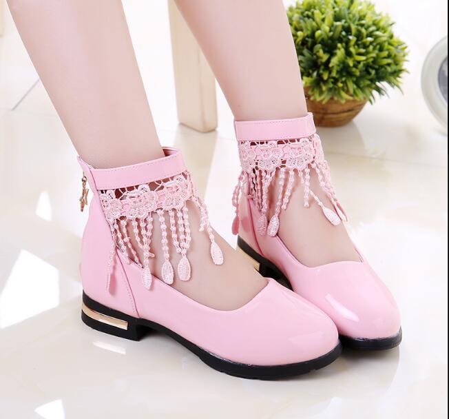 New Bowknot children shoes girls shoes princess shoes fashion .