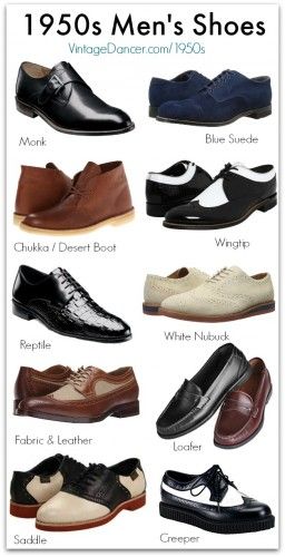 Vintage Style 1950s Men's Shoes | Rockabilly Boots & Shoes | 1950s .