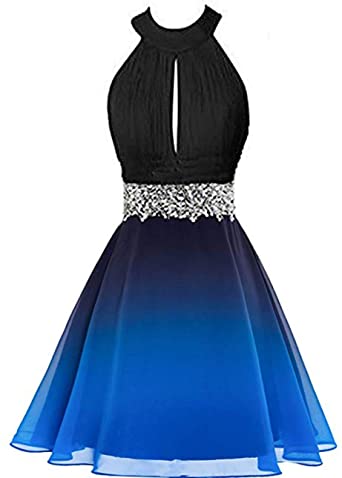 Beilite Gradient Color Short Homecoming Prom Dress A-Line Ombre .