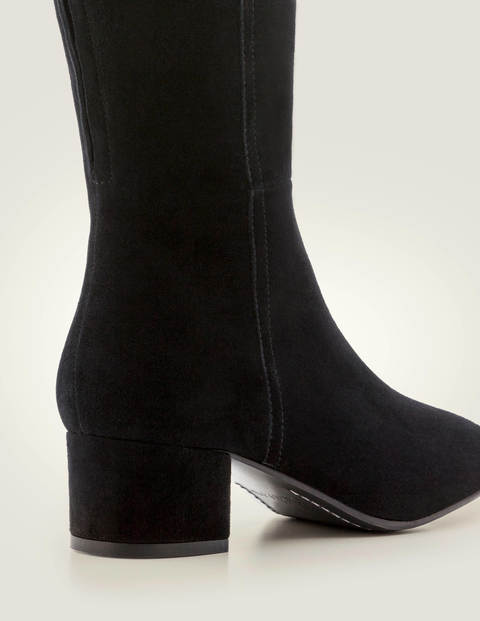 Kennford Knee High Boots - Black | Boden