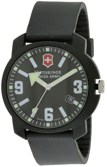 Swiss Army Victorinox Black Recon Mens Watch 24533 for sale online .