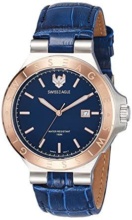 Buy Swiss Eagle Analog Blue Dial Men's Watch - SE-9090-02 Online .