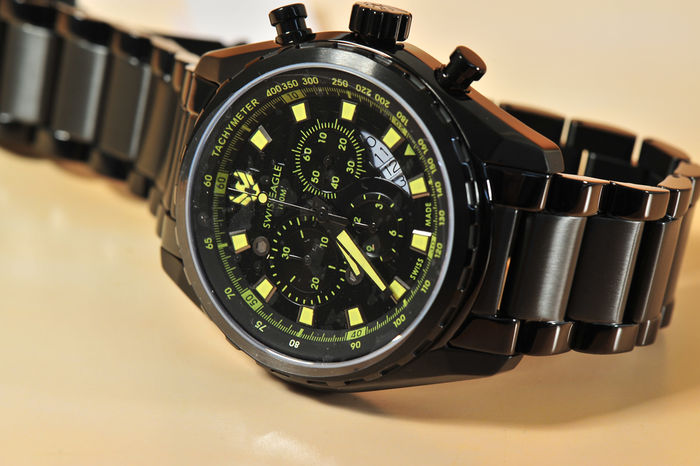 Swiss Eagle ENGINEER Men's Quartz chronograph Watch Never - Catawi