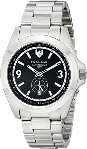 Amazon.com: Swiss Eagle Men's SE-9064-11 Dufaux Analog Display .