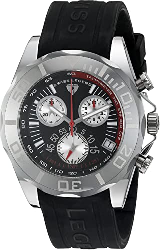 Amazon.com: Swiss Legend Men's 18010-01 Tungsten Chronograph Black .