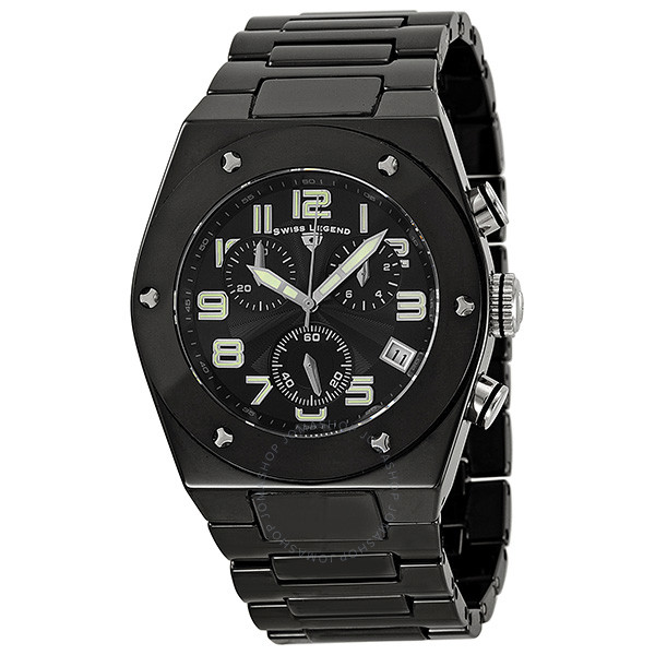 Swiss Legend Throttle Black Ceramic Men's Watch 10028-BKBSA .