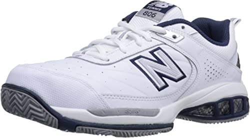 Amazon.com | New Balance Men's 806 V1 Tennis Shoe, White, 9 XW US .