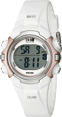 Amazon.com: Timex Women's T5G881 1440 Digital Watch with White .