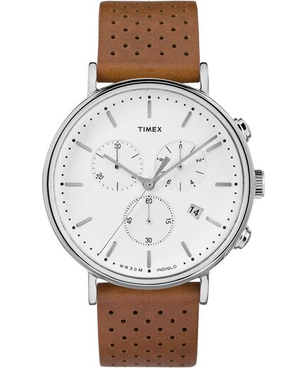 Fairfield Chronograph 41mm Leather Watch | Tim