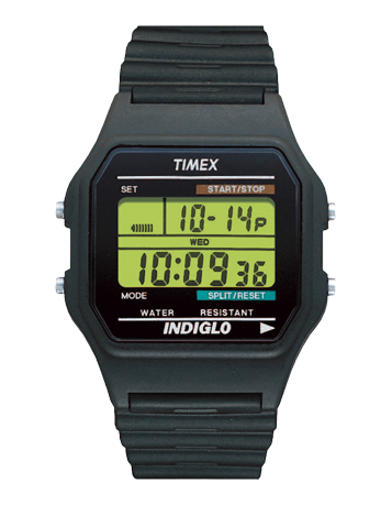 Timex Classic Indiglo Digital Watch Black | Timex watches, Retro .