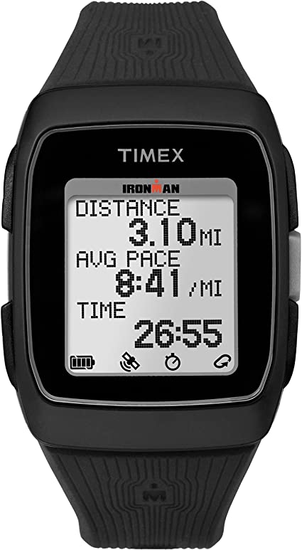 Amazon.com: Timex Unisex TW5M11700 Ironman GPS Black Silicone .