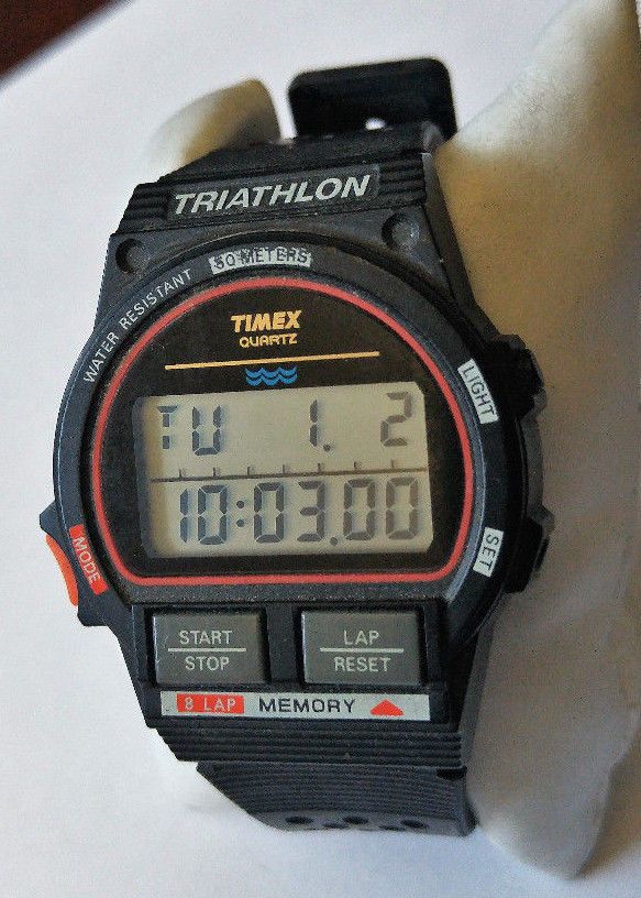 1991 vintage timex #ironman #triathlon mens watch #sports digital .