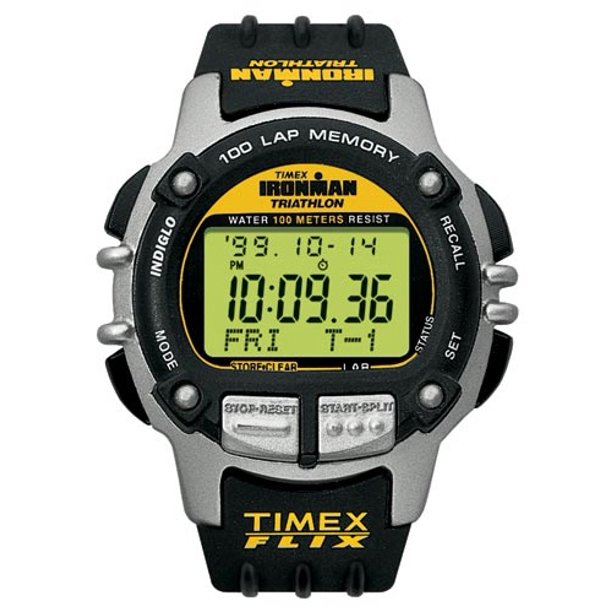 Timex - Ironman 100-Lap Triathlon Flix System Watch - Walmart.com .