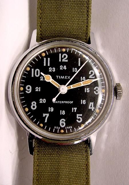 Vintage Timex Watch Watches Military Marlin 50s Diver | Vintage .