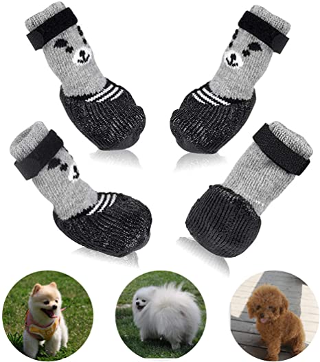 Amazon.com : BESUNTEK Dog Boots, Dog Cat Boots Shoes Socks with .