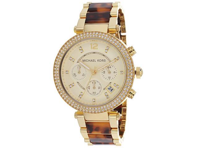 Michael Kors MK5688 Parker Chronograph Tortoiseshell Ladies Watch .