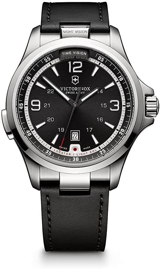 Amazon.com: Victorinox Men's Night Vision Titanium Swiss-Quartz .