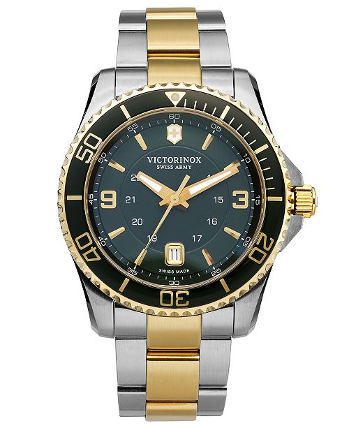 Victorinox Swiss Army Watch, Men's Maverick GS Two-Tone Stainless .