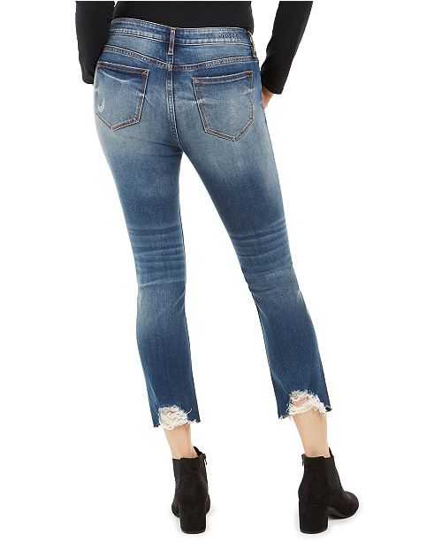Vigoss Jeans Ripped Cropped Jeans & Reviews - Jeans - Juniors - Macy