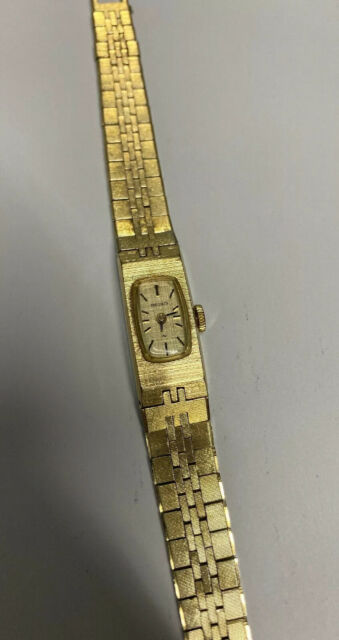 Vintage Seiko Gold Tone 1520-3339 Wind up Woman Watch Rp2 for sale .