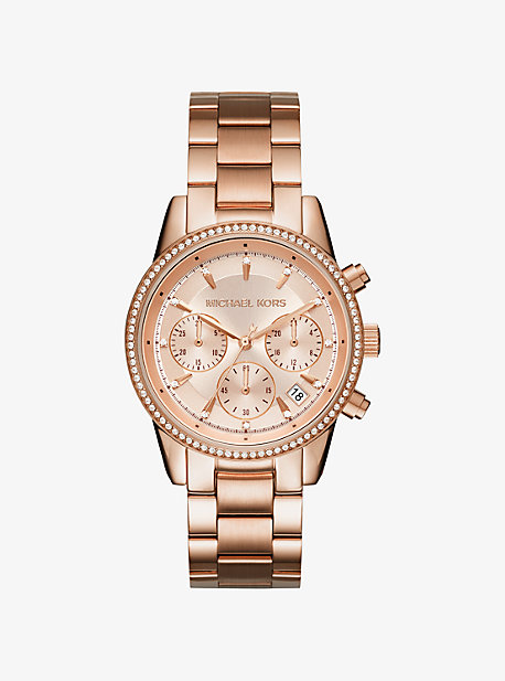 Ritz Rose Gold-tone Watch | Michael Ko