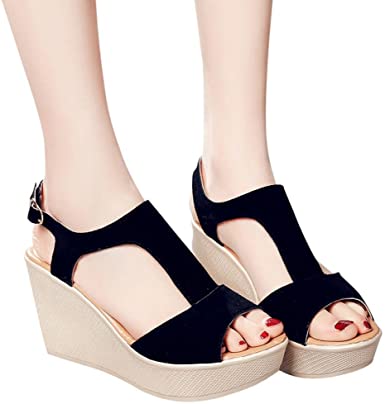 Amazon.com: Women High Heel Platform Shoes,Hemlock Wedding Open .