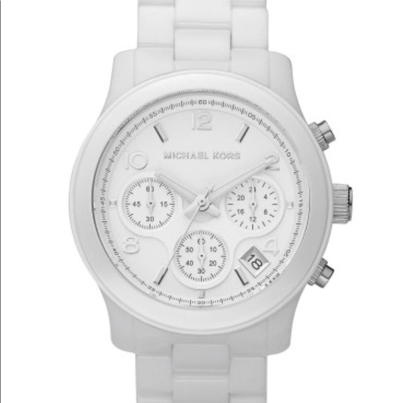Michael Kors Accessories | Chronograph White Ceramic Watch | Poshma