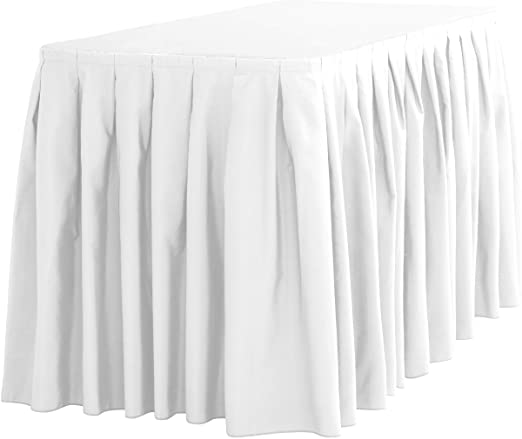 Amazon.com: LinenTablecloth 14 ft. Accordion Pleat Polyester Table .