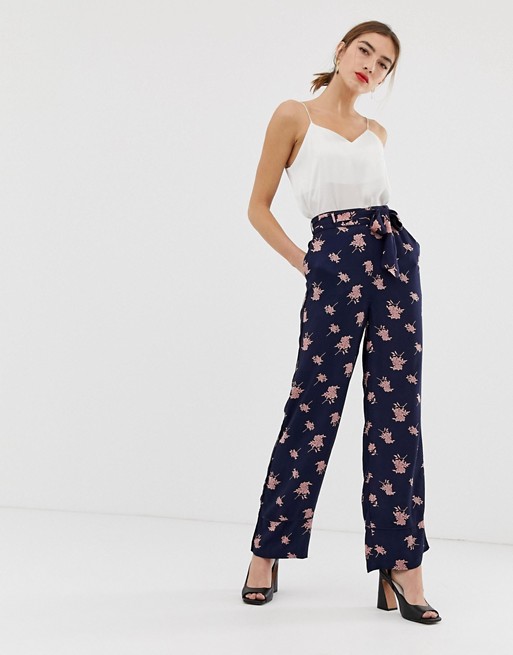 Y.A.S floral wide leg pants | AS