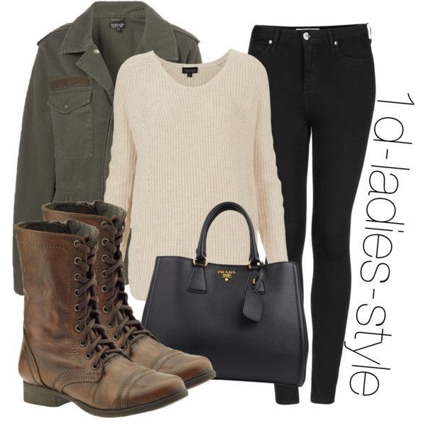 inspired look with brown combat boots | Combat boot outfits .