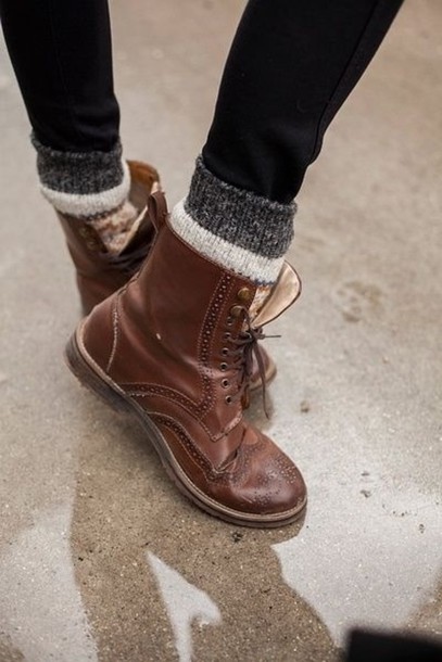 shoes, boots, brown, lace up, socks, rock, oxfords, flats, brogue .