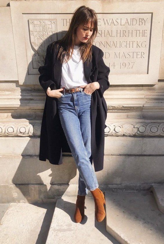 Daily Street Style Inspiration | Brown boots outfit, Trendy winter .