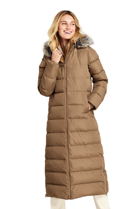 Women's Long Down Coat With Hood, Winter Coats for Women, Warm .