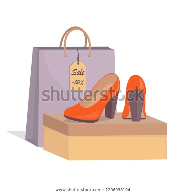 Stylish Modern Woman S Red Shoes Stock Vector (Royalty Free .