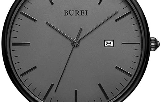 Amazon.com: BUREI Men's Fashion Minimalist Wrist Watch Analog Deep .